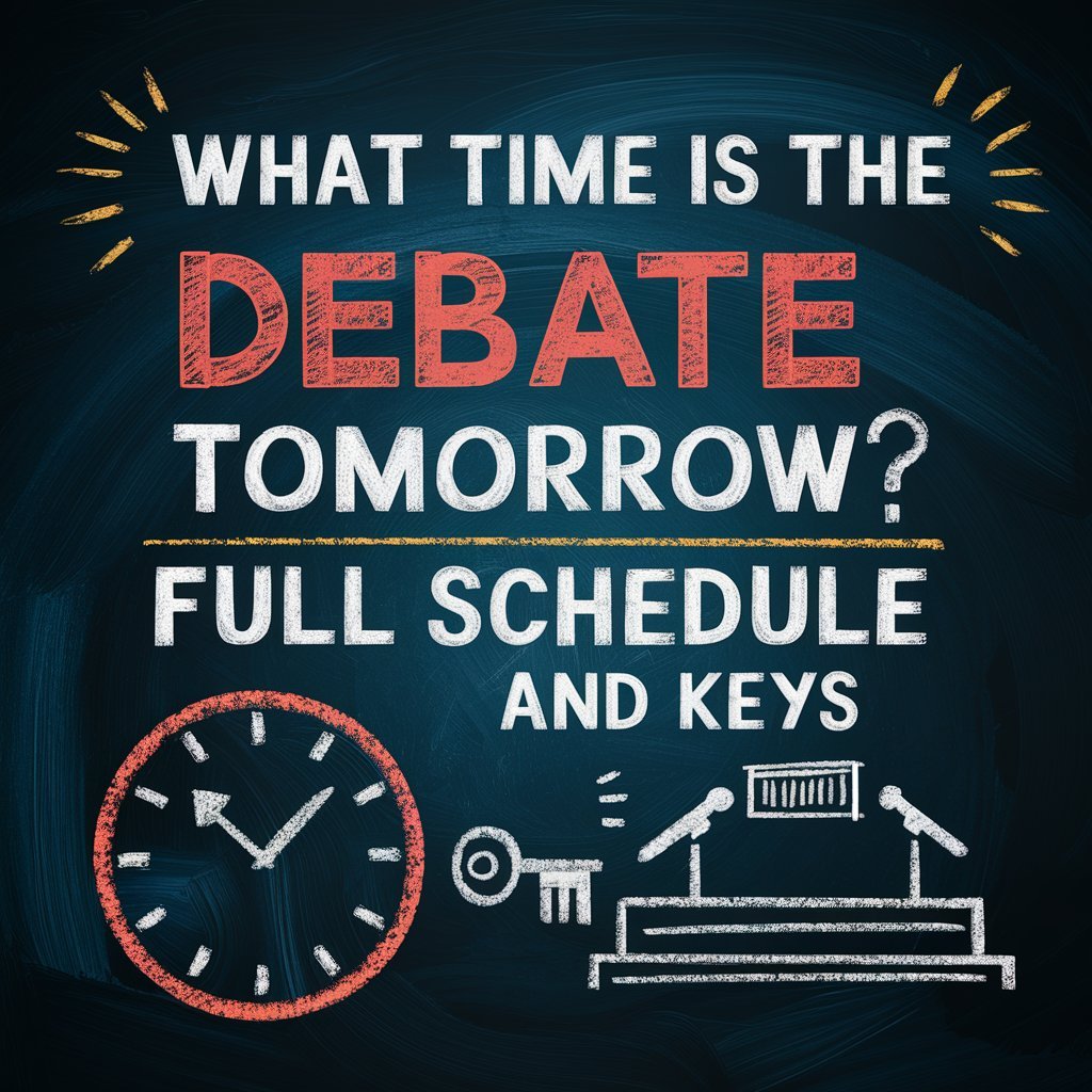 what time is the debate tomorrow